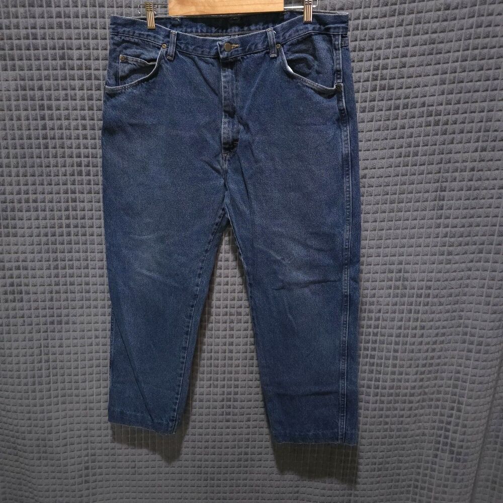 Med Wash Jeans 40x28 Mens Workwear Reg Fit Straight Casual Western Cowboy Rodeo